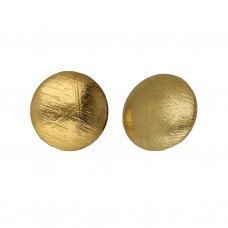 Pendientes Plata Chapada Botón